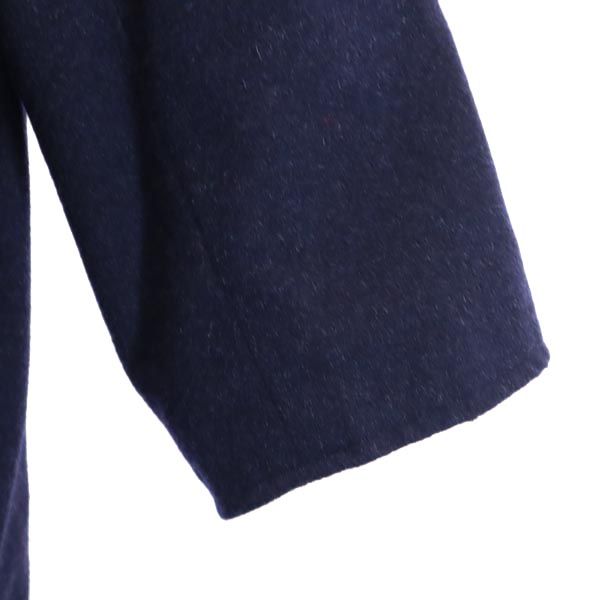 FACTOTUM ファクトタム シルクウールブレンド チェスターコート 44 ネイビー系 日本製 衣装カバー付き メンズ