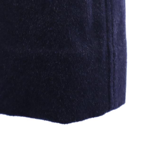 FACTOTUM ファクトタム シルクウールブレンド チェスターコート 44 ネイビー系 日本製 衣装カバー付き メンズ