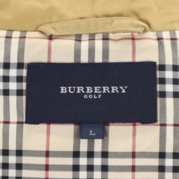 BURBERRY バーバリー ゴルフ 三陽商会 日本製 ゴルフ 中綿コート L ベージュ GOLF レディース