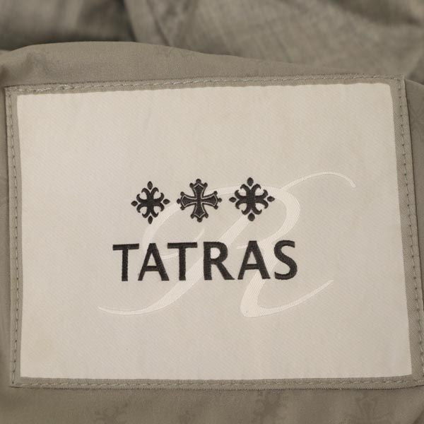 TATRAS タトラス 長袖 ダウンコート 3 グレー系 ハンガー ケース付き レディース
