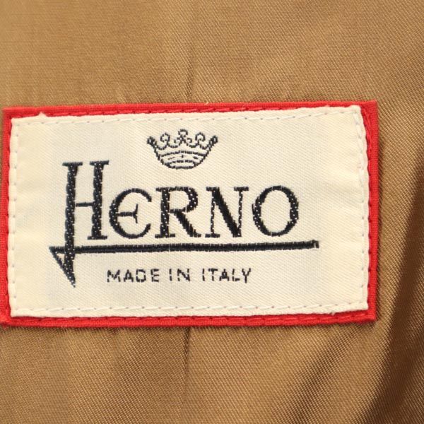 Herno ヘルノ イタリア製 長袖 ウールコート ブラウン系 レディース