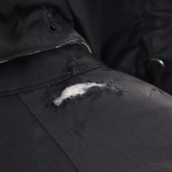 バーバリー 三陽商会 日本製 ダウンライナー付き 中綿コート L ネイビー BURBERRY LONDON フード メンズ