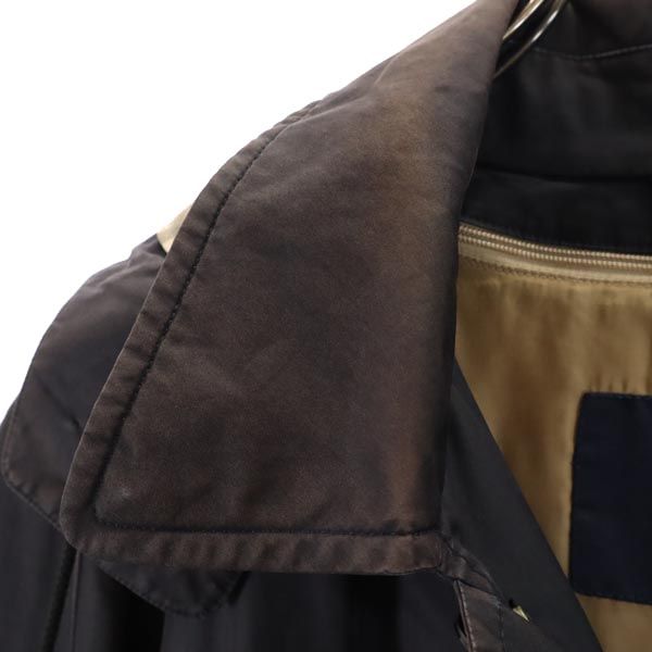 バーバリー 三陽商会 日本製 ダウンライナー付き 中綿コート L ネイビー BURBERRY LONDON フード メンズ