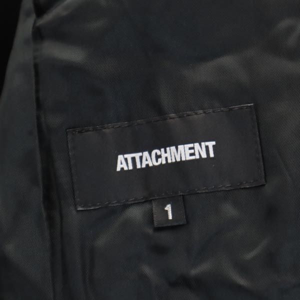 ATTACHMENT アタッチメント 日本製 カシミヤ ブレンド ウール チェスターコート 1 ネイビー メンズ