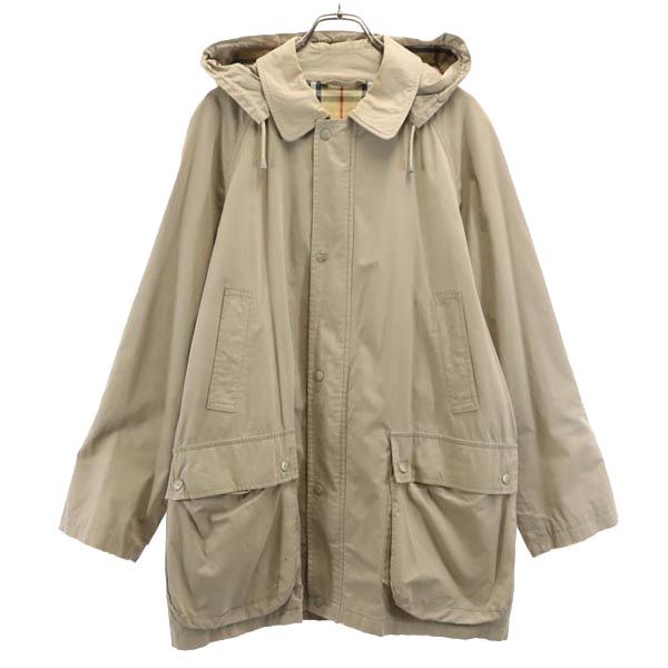 BURBERRY バーバリー USA製 フード付き コート M ベージュ メンズ