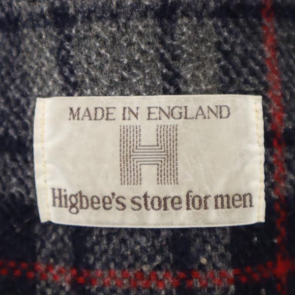 Gloverall グローバーオール 60s 70s イギリス製 ヴィンテージ 長袖 ダッフルコート 40 ネイビー系 裏チェック メンズ