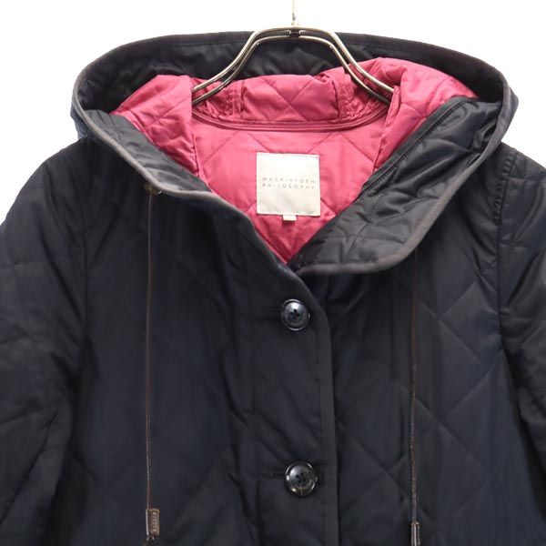 MACKINTOSH PHILOSOPHY マッキントッシュフィロソフィー キルティングコート 36 ネイビー系 三陽商会 レディース