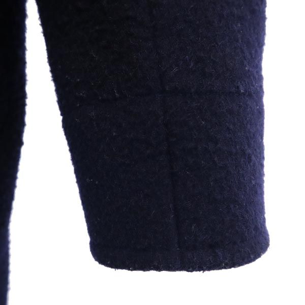 ダントン 長袖 フード付き ウールコート 36 ネイビー系 Danton レディース