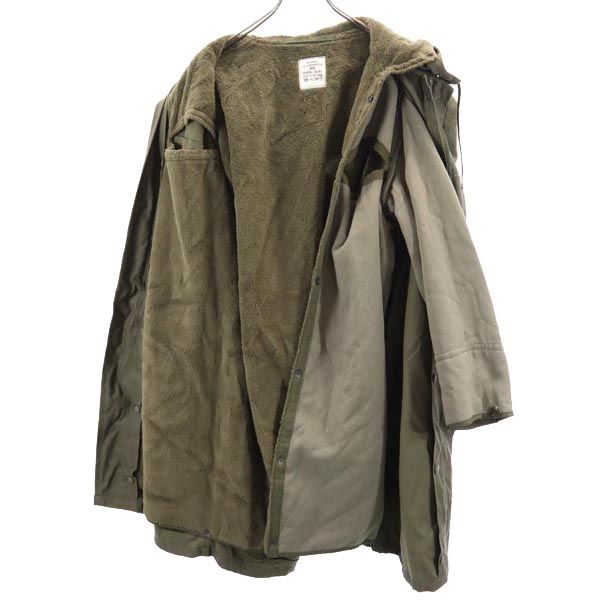 ドイツ軍 90s ボアライナー付き ミリタリーコート GR.48 カーキ GERMAN MILITARY フード メンズ