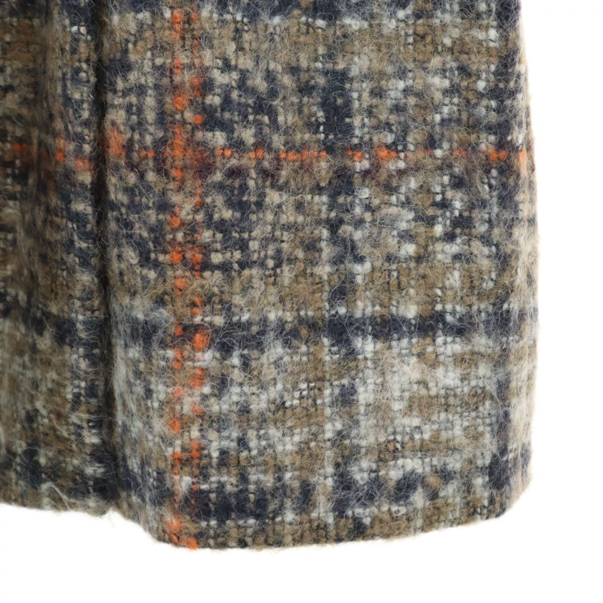 SPORTMAX スポーツマックス チェック柄 ウールブレンド ロングコート 36 ベージュ系 レディース