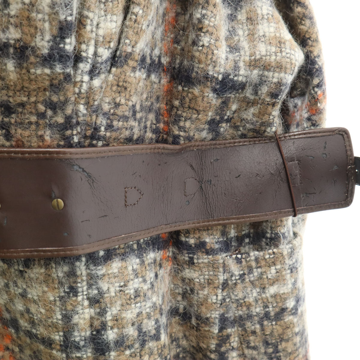 SPORTMAX スポーツマックス チェック柄 ウールブレンド ロングコート 36 ベージュ系 レディース