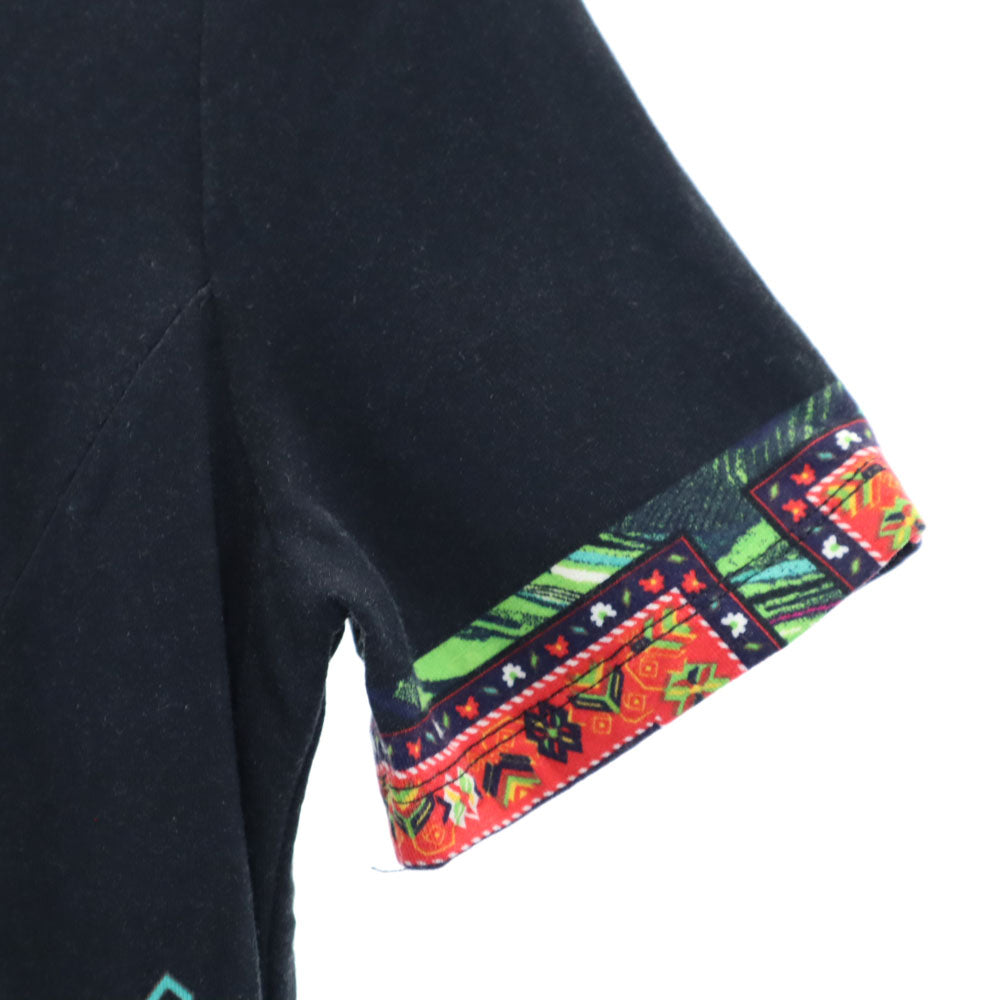 Desigual デシグアル 半袖 膝丈ワンピース XS ネイビー系 レディース