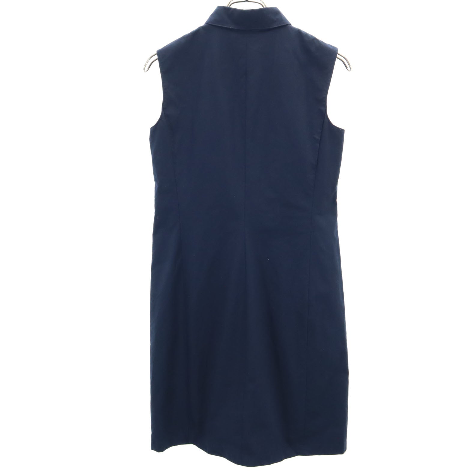 Burberrys Blue label バーバリーズブルーレーベル 90s 三陽商会 ノースリーブ 膝丈ワンピース 38 ネイビー レディース