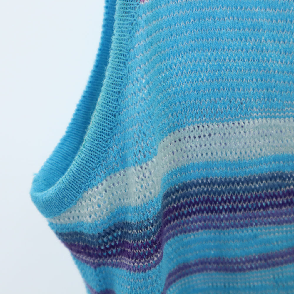 MISSONISPORT ミッソニースポーツ ノースリーブ ワンピース 42 ブルー系 レディース