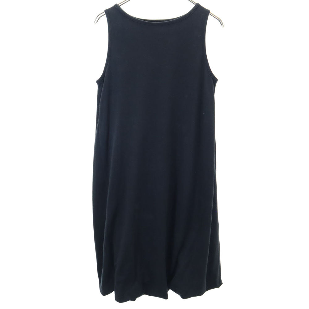 mizuiro ind ミズイロインド 日本製 ノースリーブ ロングワンピース ブラック レディース