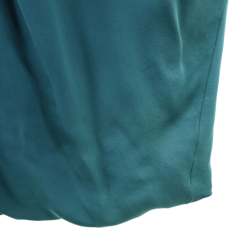 VIKTOR&ROLF ヴィクターアンドロルフ イタリア製 シルク 半袖 ワンピース 38 グリーン系 レディース