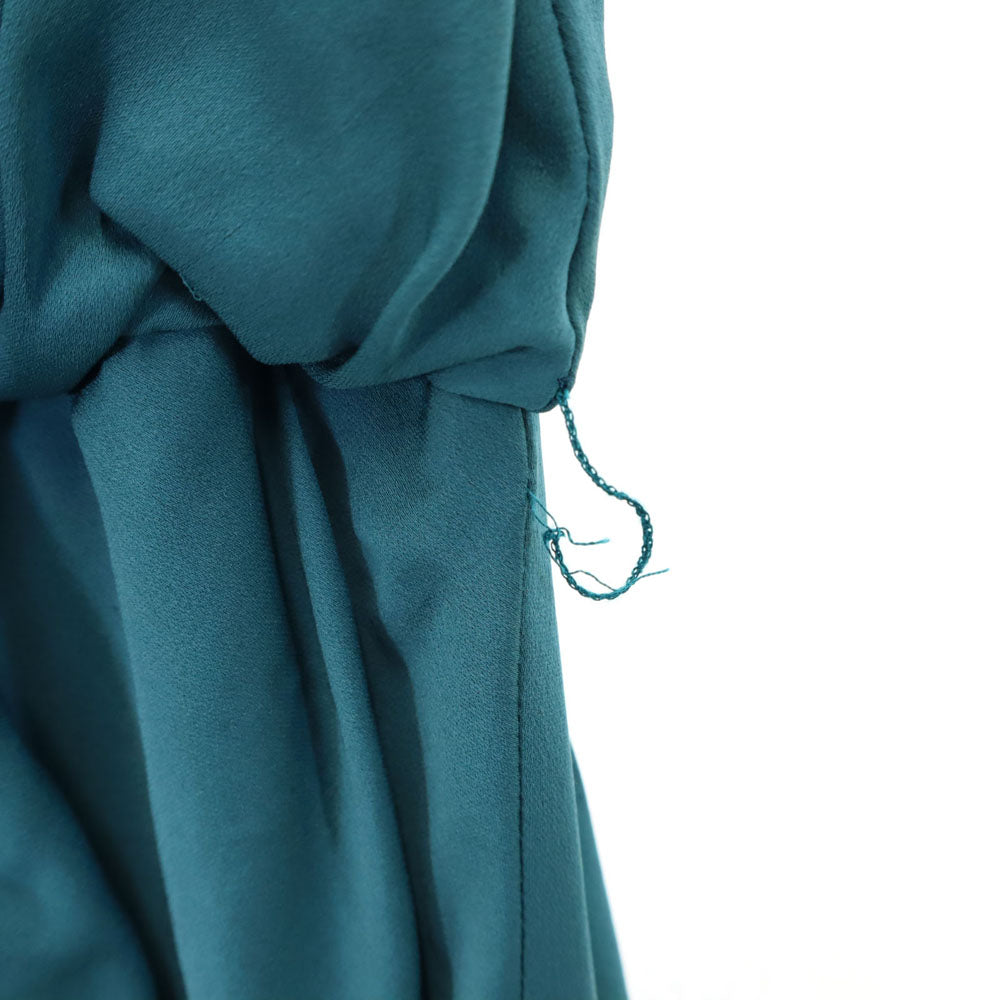 VIKTOR&ROLF ヴィクターアンドロルフ イタリア製 シルク 半袖 ワンピース 38 グリーン系 レディース