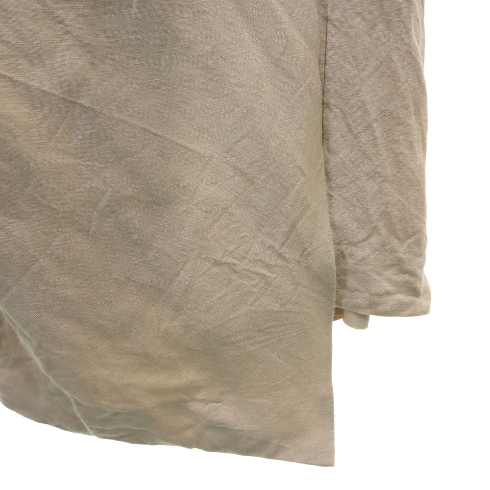 CLANE クラネ リネンブレンド 5分袖 ロールアップ袖 ワンピース 1 ベージュ レディース