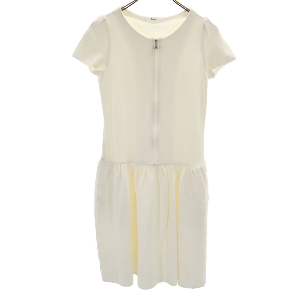 Rene ルネ 半袖 ロングワンピース 36 ホワイト レディース