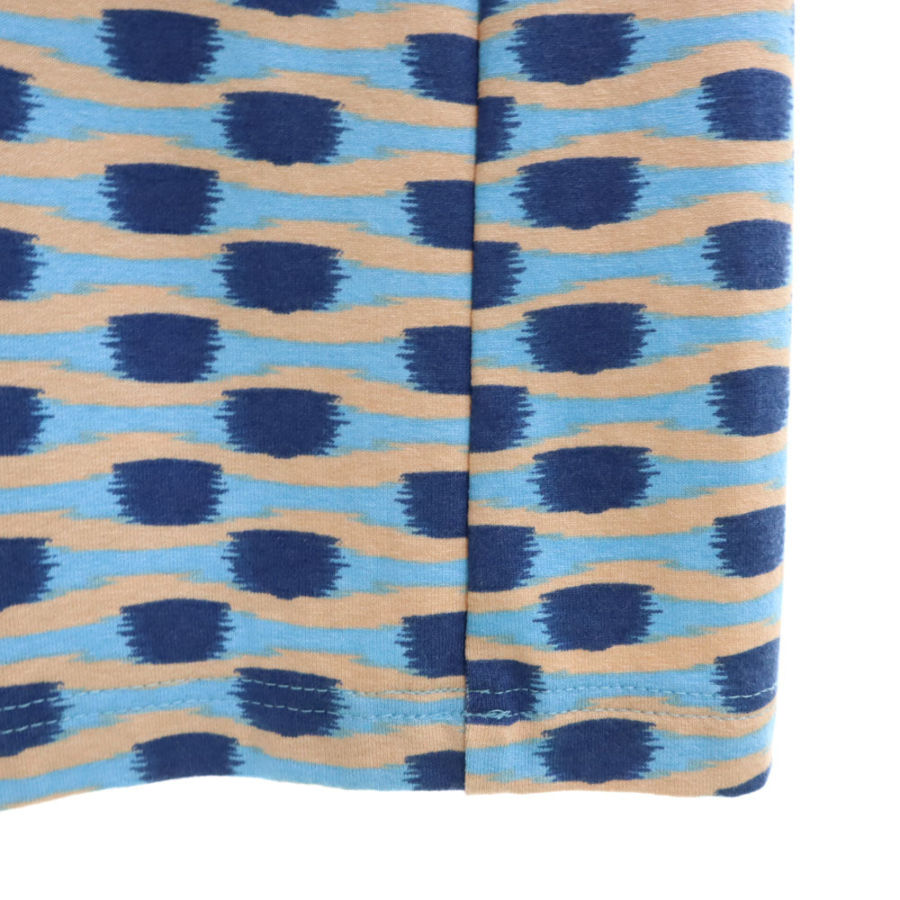 未使用 AVOCA アヴォカ 7分袖 ロングワンピース 38 ブルー タグ付き レディース