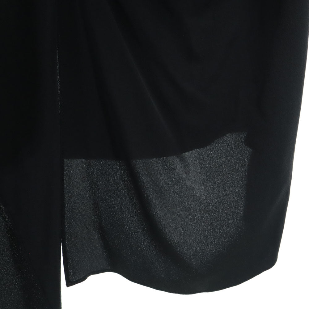 MOSCHINO モスキーノ イタリア製 ノースリーブ ロングワンピース 38 ブラック系 レディース