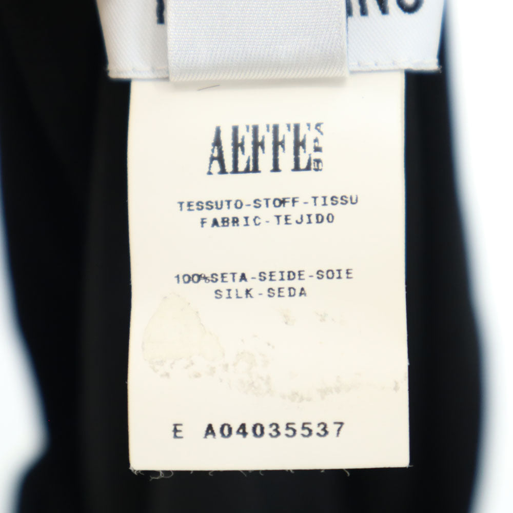 MOSCHINO モスキーノ イタリア製 ノースリーブ ロングワンピース 38 ブラック系 レディース