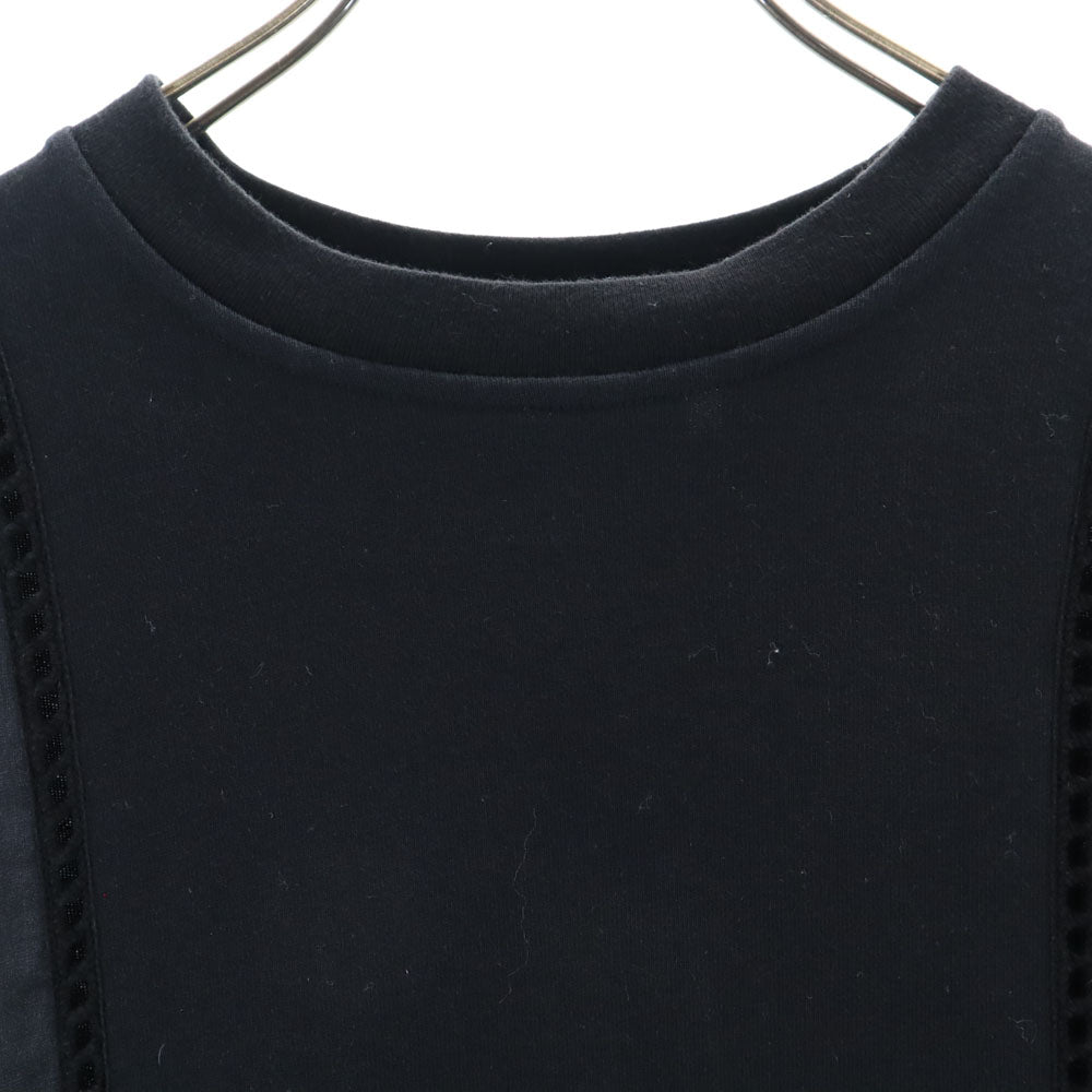 SEE BY CHLOE シーバイクロエ 半袖 ロングワンピース S ブラック レディース