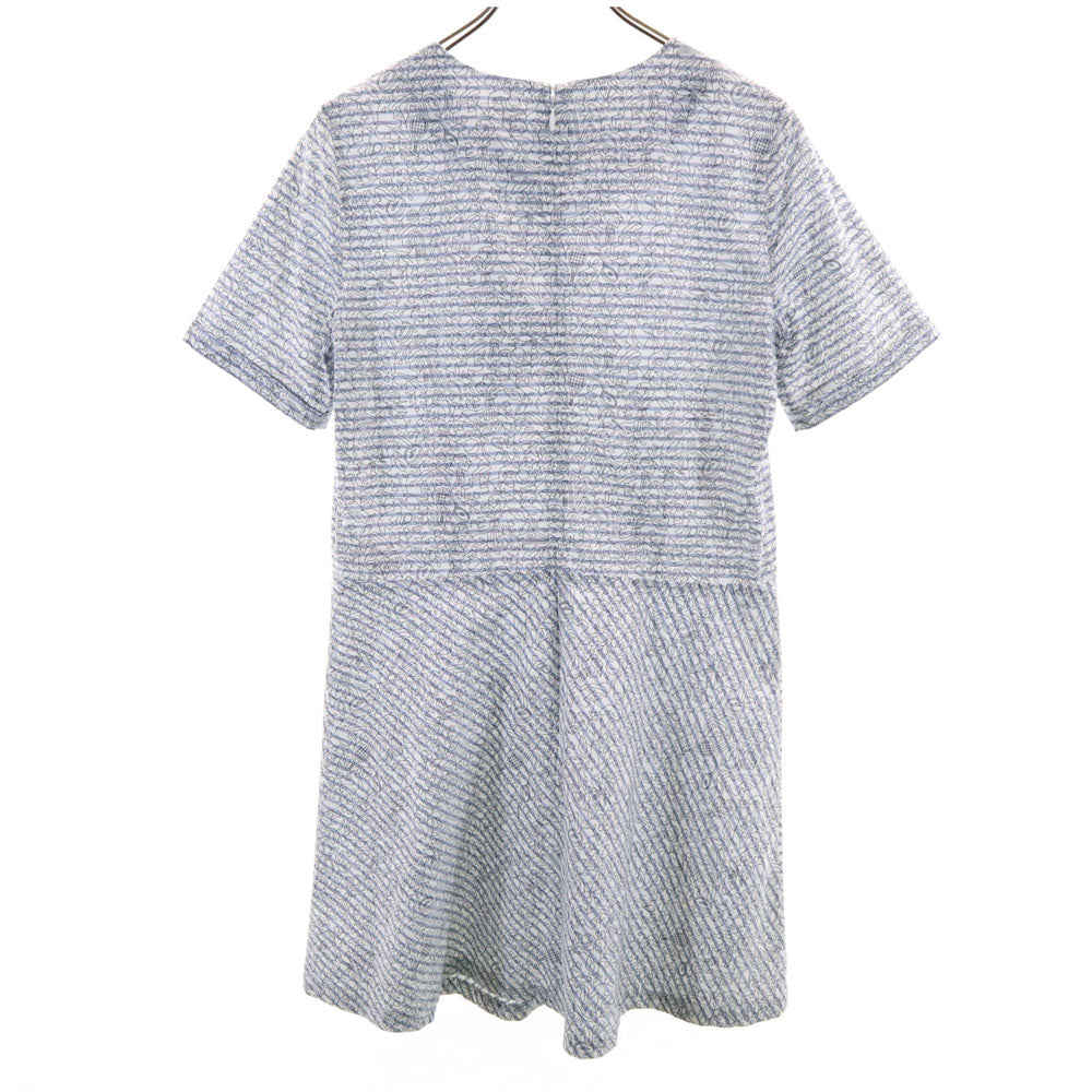 未使用 LACOSTE L!VE ラコステライブ 花柄 半袖 ワンピース L ホワイト 他 レディース