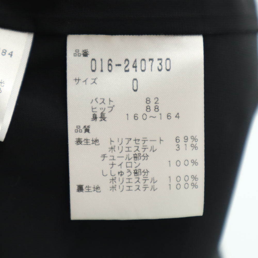 VIVIENNE TAM ヴィヴィアンタム ノースリーブ ワンピース 0 ブラック レディース