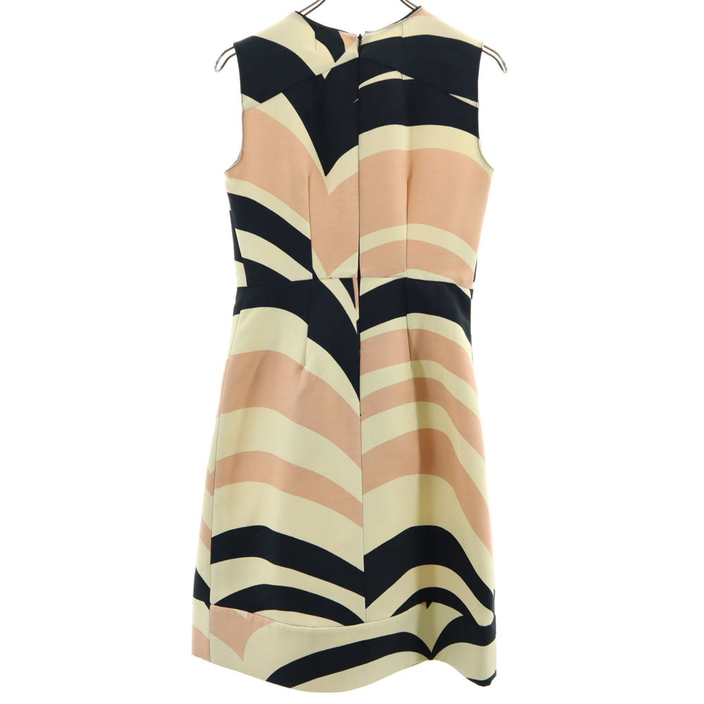 MARNI マルニ ポルトガル製 シルクブレンド ノースリーブ ワンピース 38 ベージュ レディース