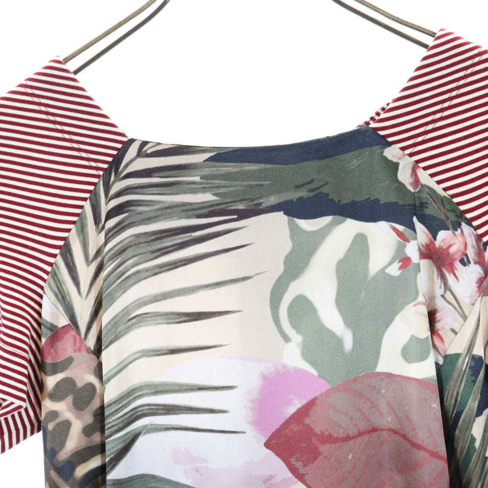 MAX&CO マックスアンドコー 総柄 半袖 ワンピース 40 赤系 レディース