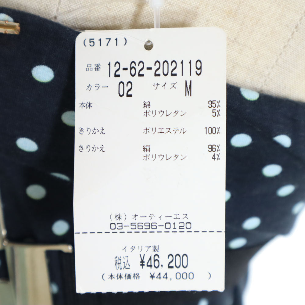 SPORTMAX スポーツマックス イタリア製 ドット柄 ワンピース M チャコールブラック系 水玉 レディース