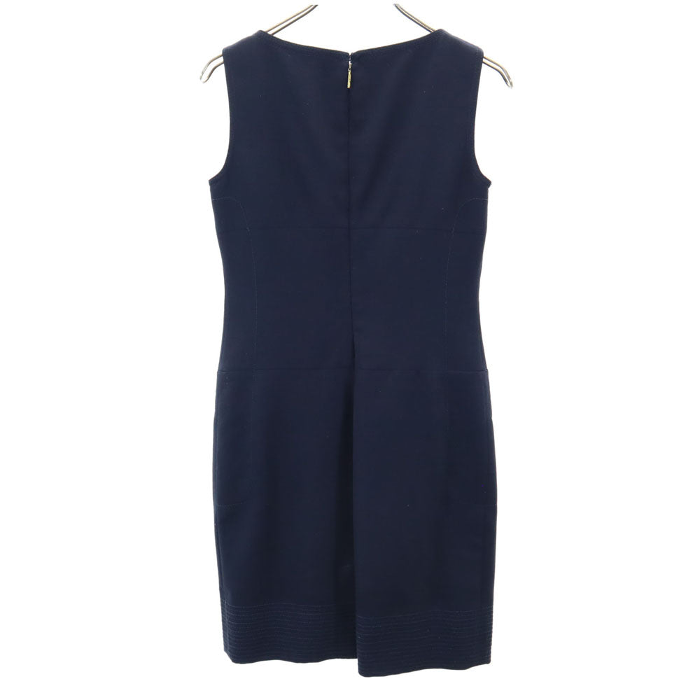 Tory Burch トリーバーチ ノースリーブ ワンピース 2 ネイビー レディース