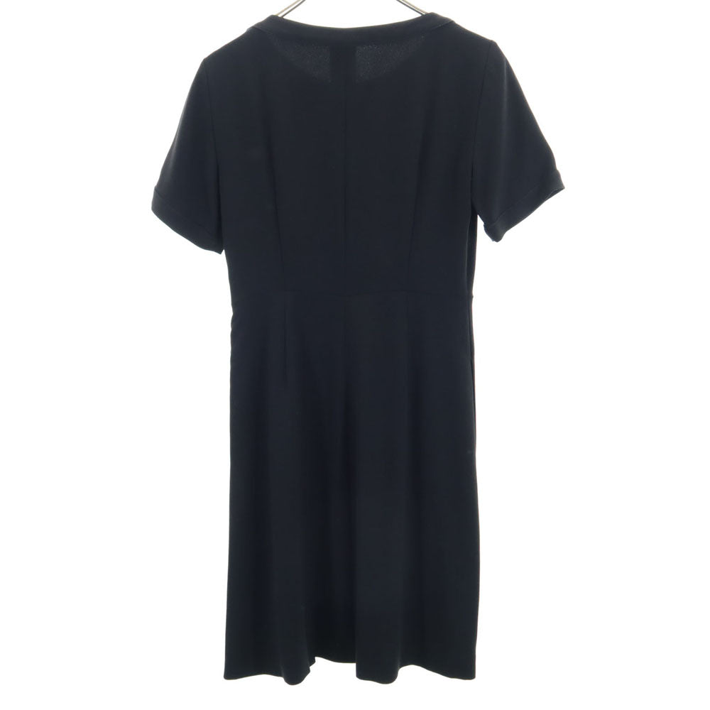 MAX MARA Weekend マックスマーラウィークエンド 半袖 ワンピース 38 ブラック系 サイドジップ レディース
