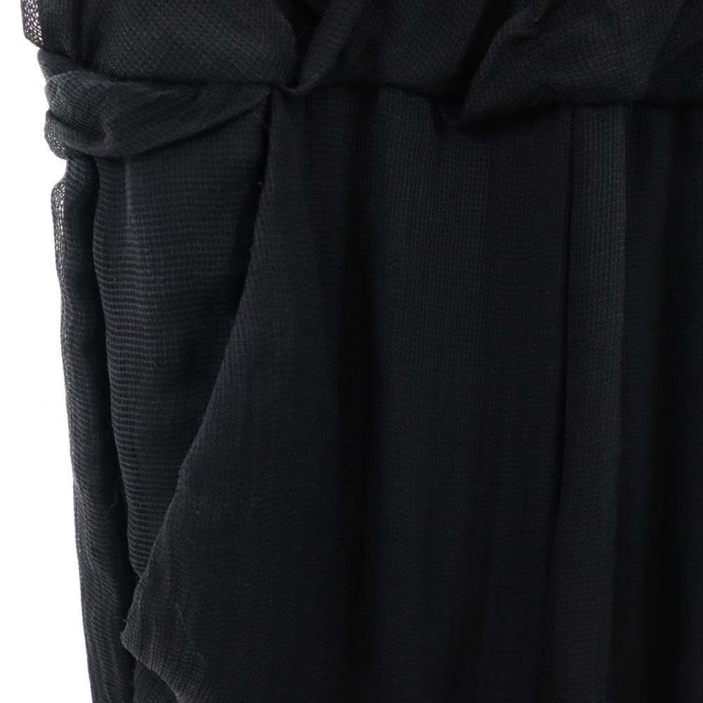 Alexander Wang アレキサンダーワン シルク100% 半袖 Vネック ミニワンピース 4 ブラック フレンチスリーブ レディース