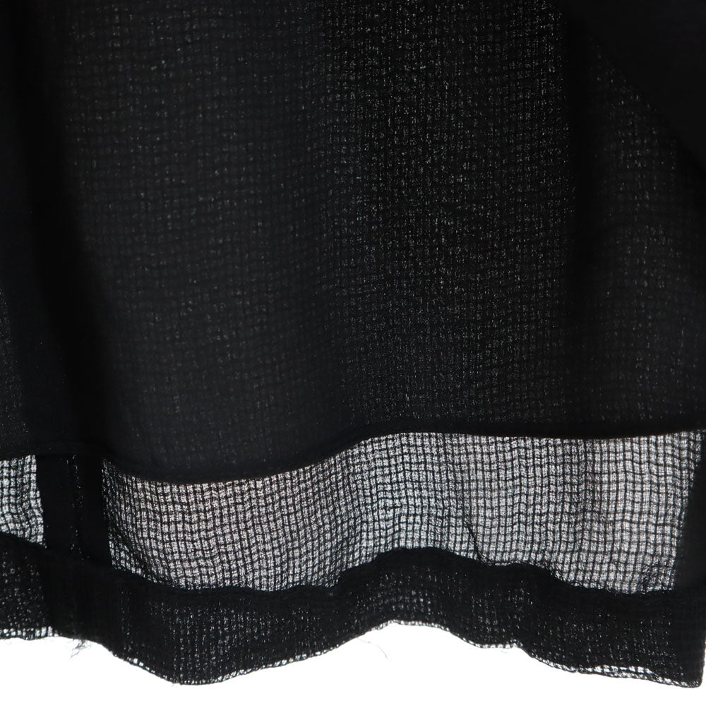Alexander Wang アレキサンダーワン シルク100% 半袖 Vネック ミニワンピース 4 ブラック フレンチスリーブ レディース