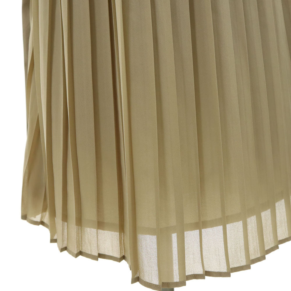 AMERI UNDRESSED アメリ 半袖 バックプリーツ ジャンパースカート ベージュ系 ワンピース レディース