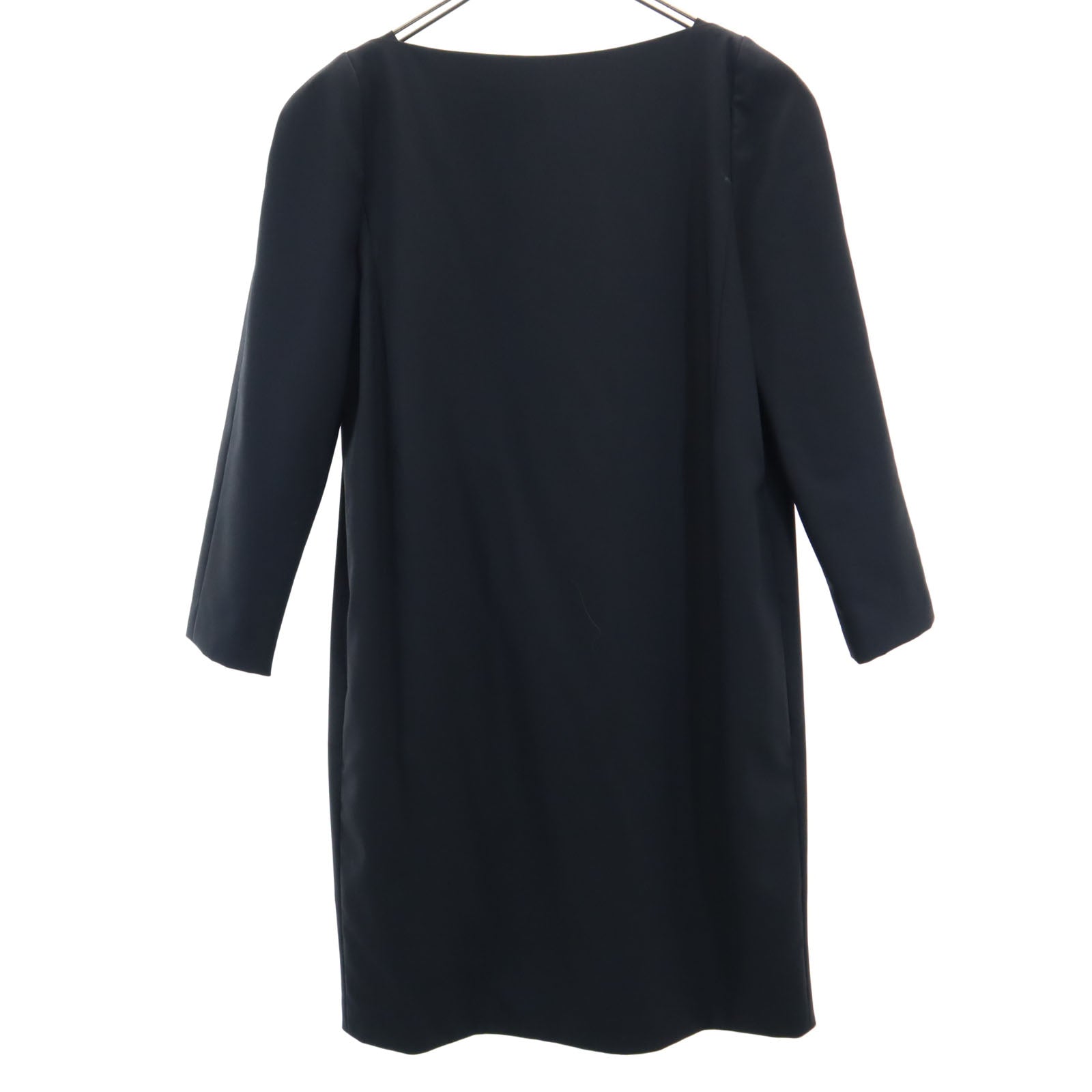 GUCCI グッチ イタリア製 7分袖 ボートネック ワンピース 38 ブラック VIAGGIO チュニック レディース