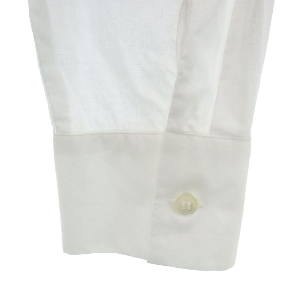 mizuiro ind ミズイロインド 長袖 スタンドカラー シャツワンピース 白 レディース