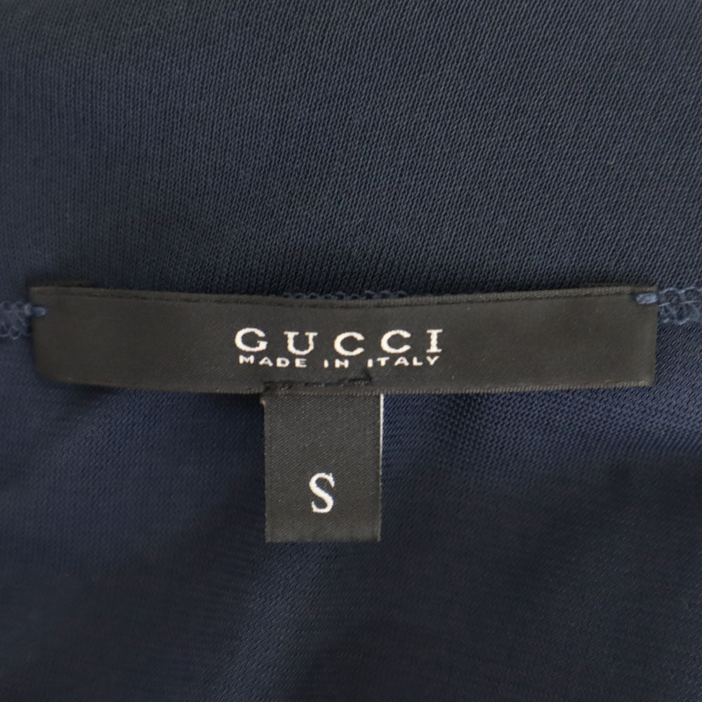 GUCCI グッチ イタリア製 長袖 ワンピース S ネイビー レディース