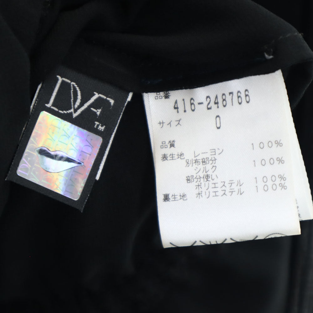 未使用 DIANE VON FURSTENBERG ダイアンフォンファステンバーグ 長袖 ミニワンピース 0 ブラック タグ付き レディース