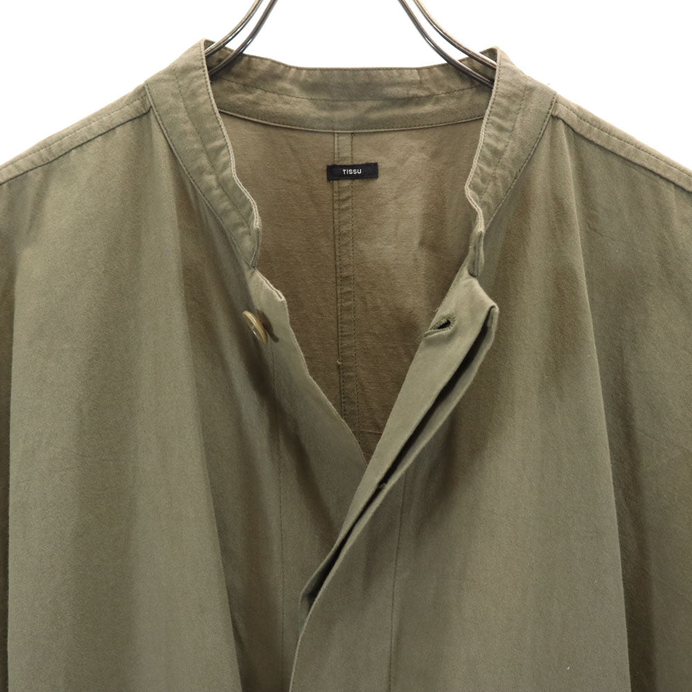 ティシュ コート 1 オリーブグリーン レディース