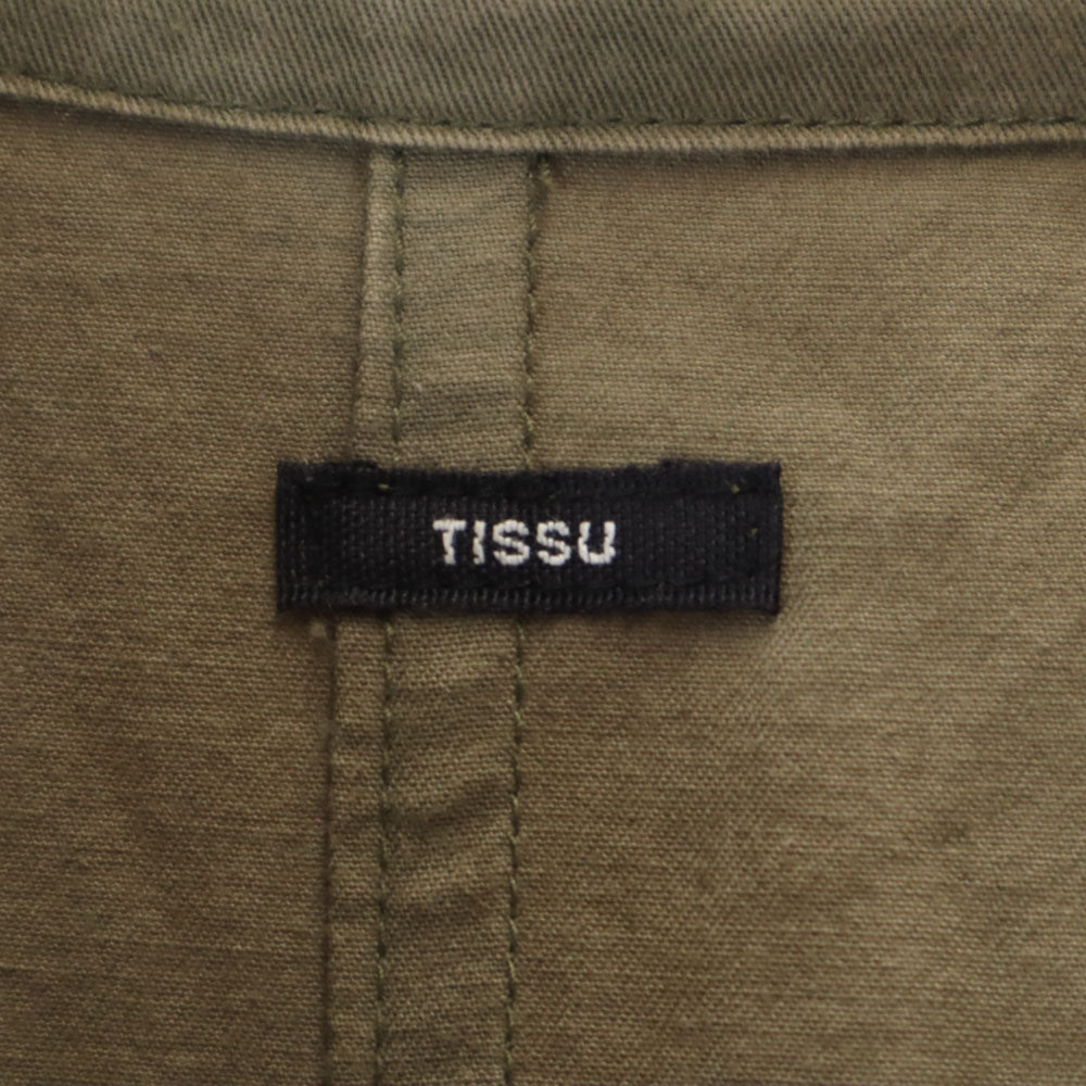 ティシュ コート 1 オリーブグリーン レディース