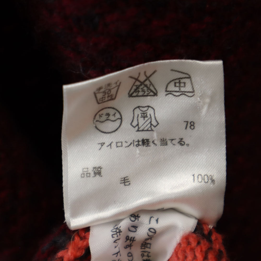 Paul Smith ポールスミス ウール 長袖 ニット ワンピース M ボルドー レディース