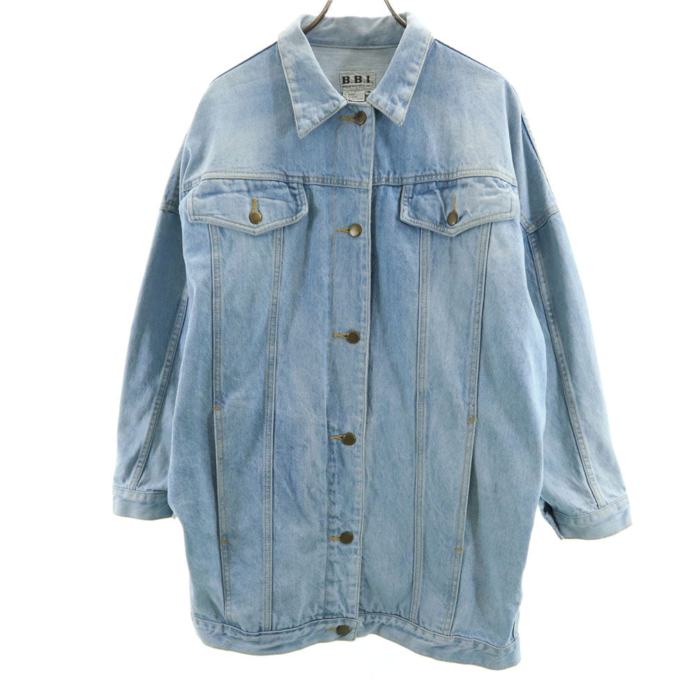 B.B.I. 90s オールド オーバーサイズ デニムジャケット M アイスブルー トラッカー レディース