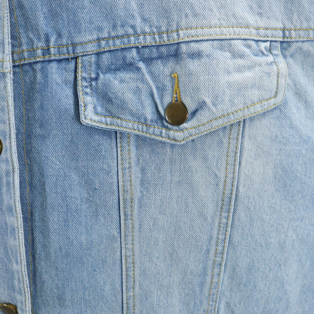 B.B.I. 90s オールド オーバーサイズ デニムジャケット M アイスブルー トラッカー レディース