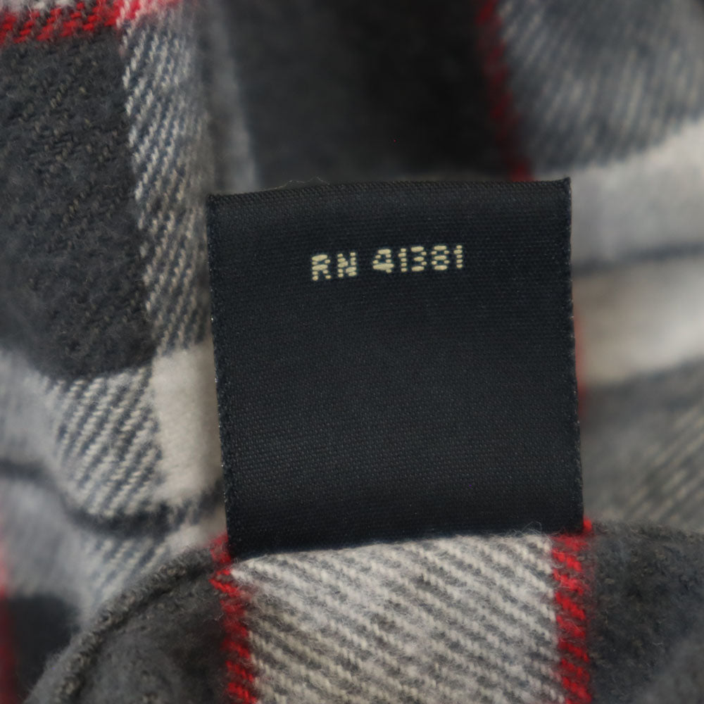 RRL ダブルアールエル 90s 赤3星 オールド 初期タグ チェック 長袖 シャツ L グレー系 RALPH LAUREN メンズ