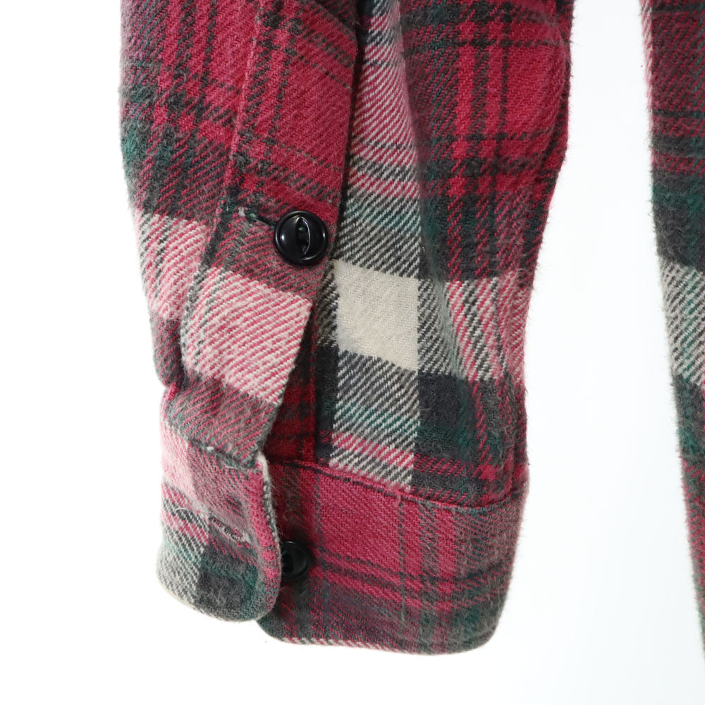 ダブルアールエル 90s 赤3星 オールド 初期タグ チェック 長袖 シャツ M ピンク系 RRL RALPH LAUREN メンズ