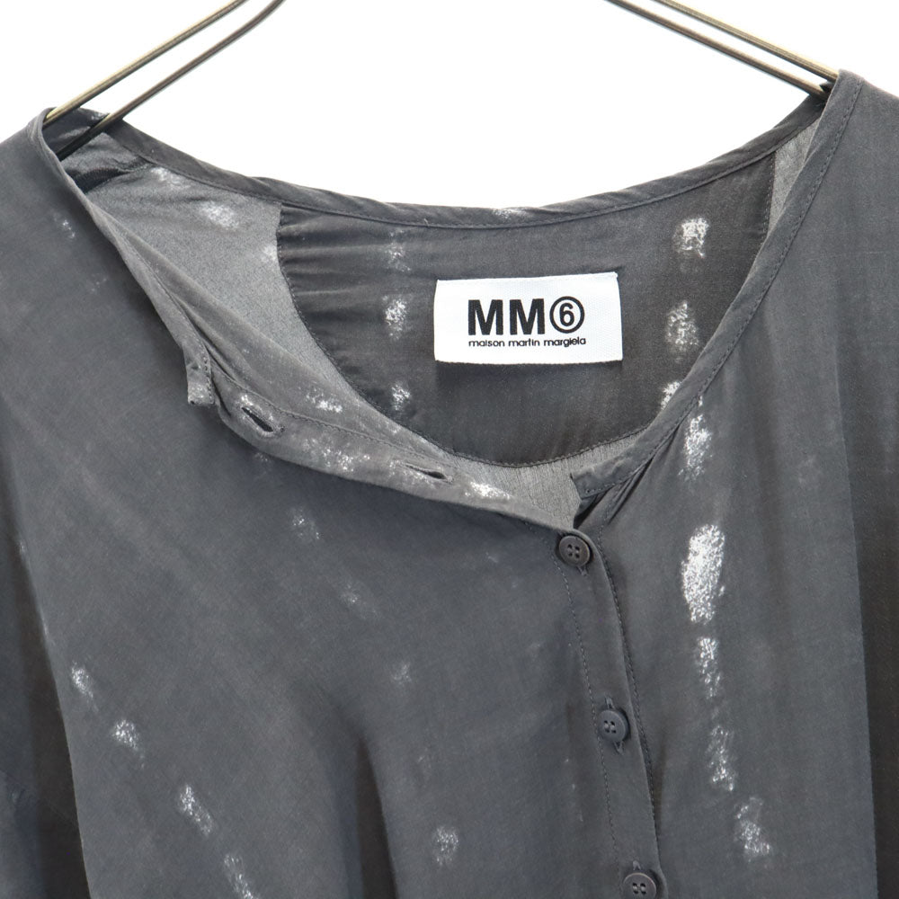 MM6 エムエムシックス イタリア製 半袖 変形 ワンピース 36 チャコールグレー Maison Martin Margiela マルジェラ レディース