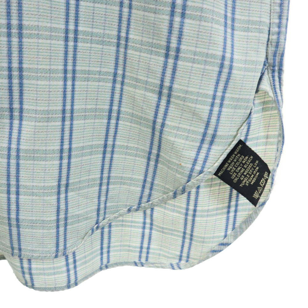 RRL 90s 初期タグ 赤3星 オールド チェック柄 長袖 シャツ XL ブルー系 ダブルアールエル RALPH LAUREN メンズ